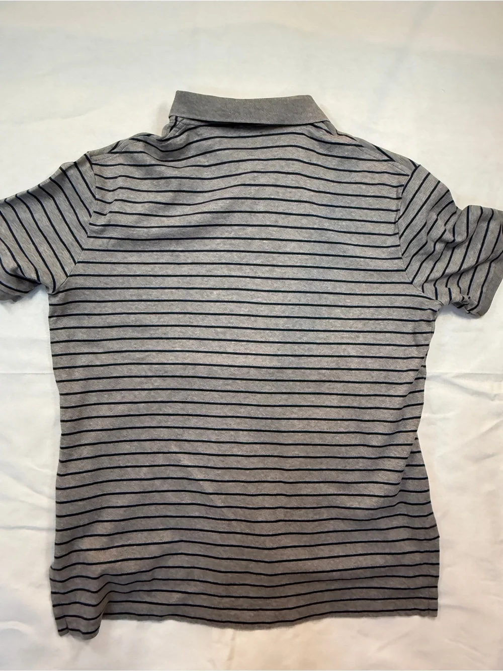 Polo Ralph Lauren Pima Soft Touch Striped Polo Gray Navy Size L